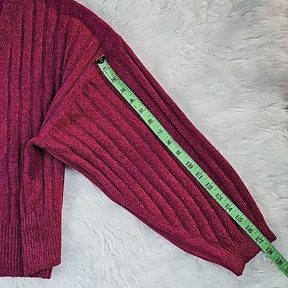 A New Day Women's Pink Ribbed Cropped Cardigan Size Small - Picture 7 of 8